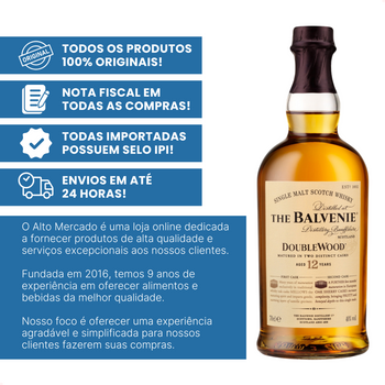Whisky The Balvenie Doublewood Single Malt Scotch 12 anos