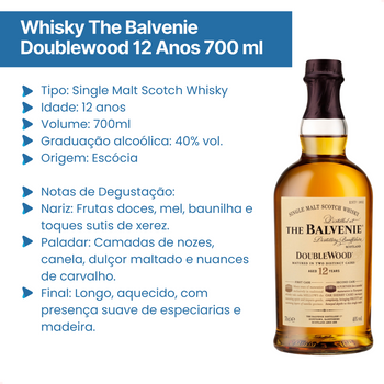 Whisky The Balvenie Doublewood Single Malt Scotch 12 anos