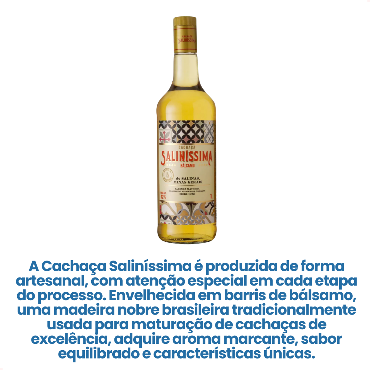 Cachaca Salinissima 1 Litro com Envio Imediato