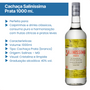 Cachaça Saliníssima Prata 1000 ml com Envio Imediato