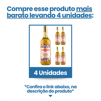 Cachaça Salinissima Amburana 1000 mL com Envio Imediato