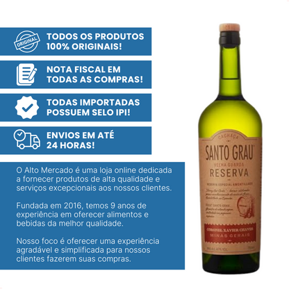 Cachaça Santo Grau Reserva Coronel Xavier Chaves 750 ml Full