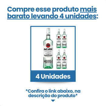 Rum Bacardi Superior Carta Blanca 700ml Envio Imediato