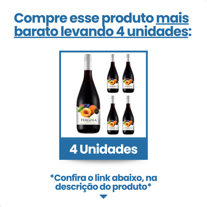 Cooler Pessego Tinto Pergola 750ml Brasil