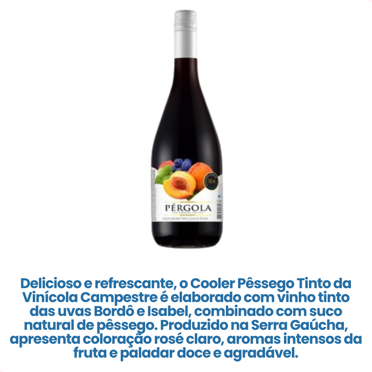 Cooler Pessego Tinto Pergola 750ml Brasil