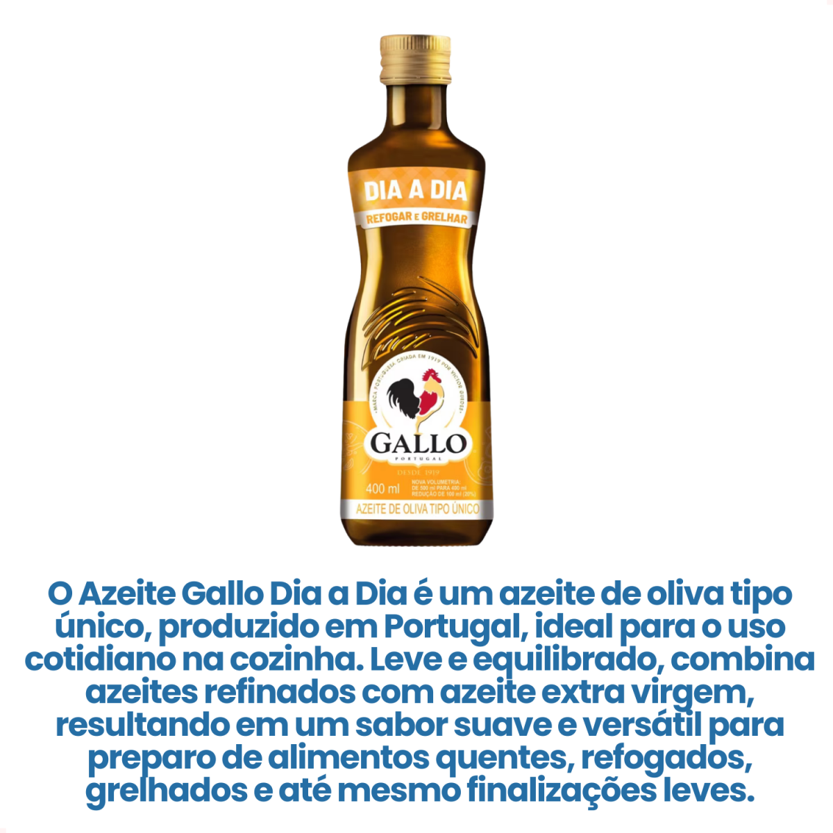 Azeite Gallo Tipo Unico Vidro Dia A Dia 400ml