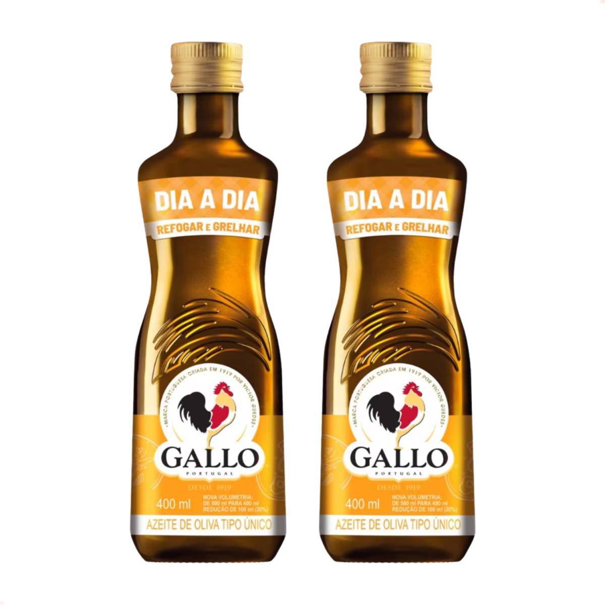 Kit com 2 - Azeite Gallo Tipo Unico Vidro Dia A Dia 400ml