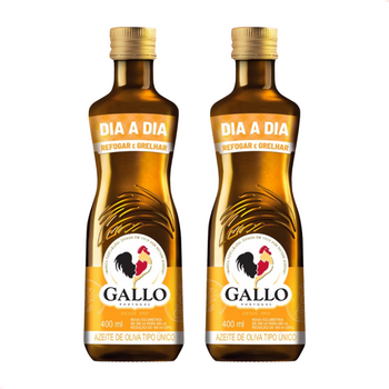 Kit com 2 - Azeite Gallo Tipo Unico Vidro Dia A Dia 400ml