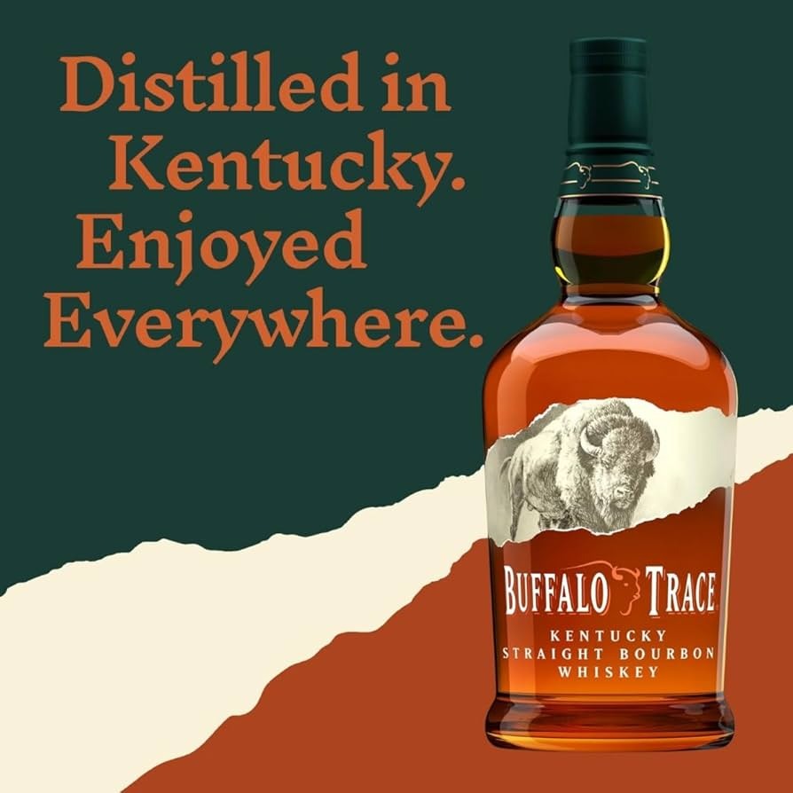 Kit Whisky Buffalo Trace Bourbon 750ml + Copo de Vidro