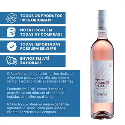 Vinho Frisante Demi Sec Rose Pergola 750ml