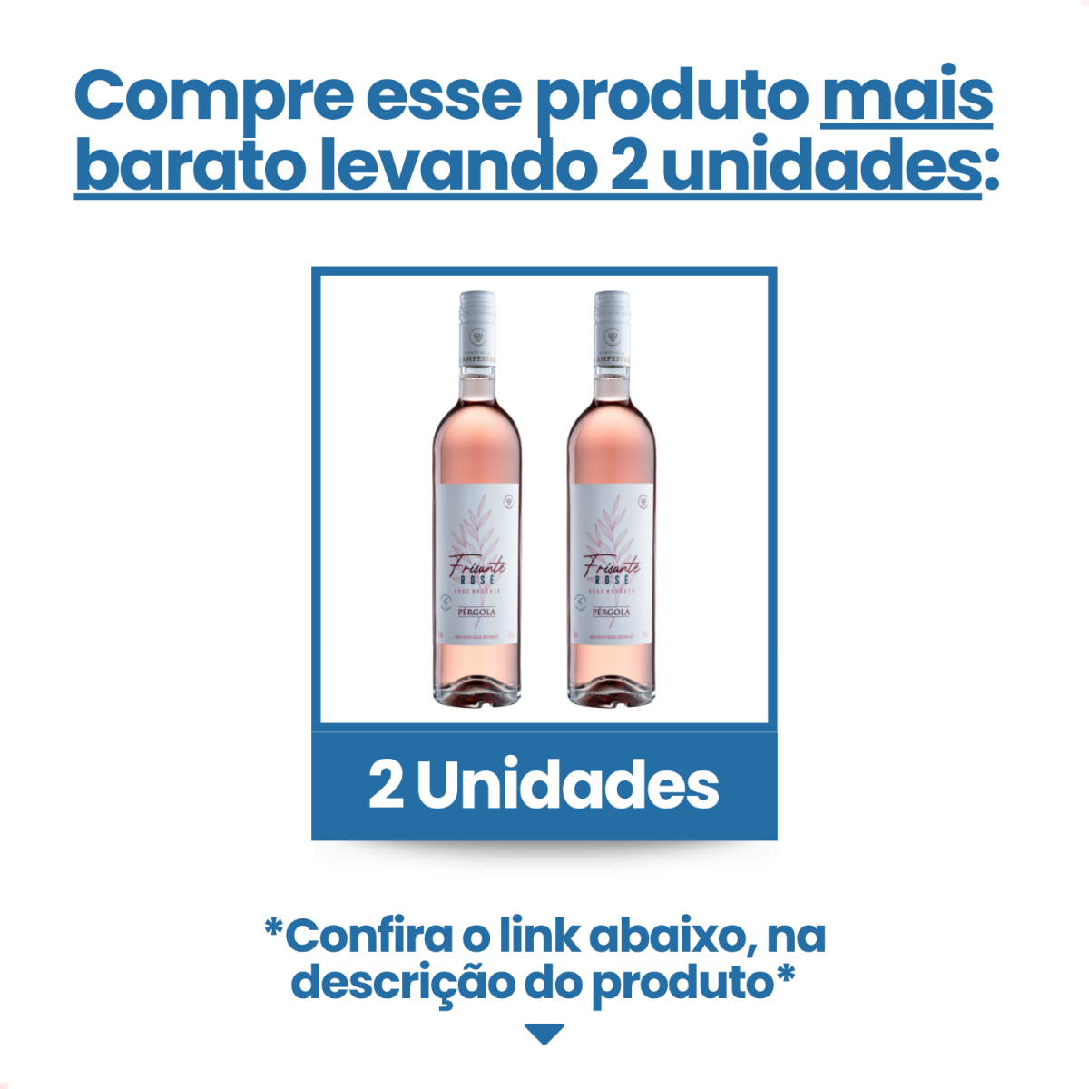 Vinho Frisante Demi Sec Rose Pergola 750ml