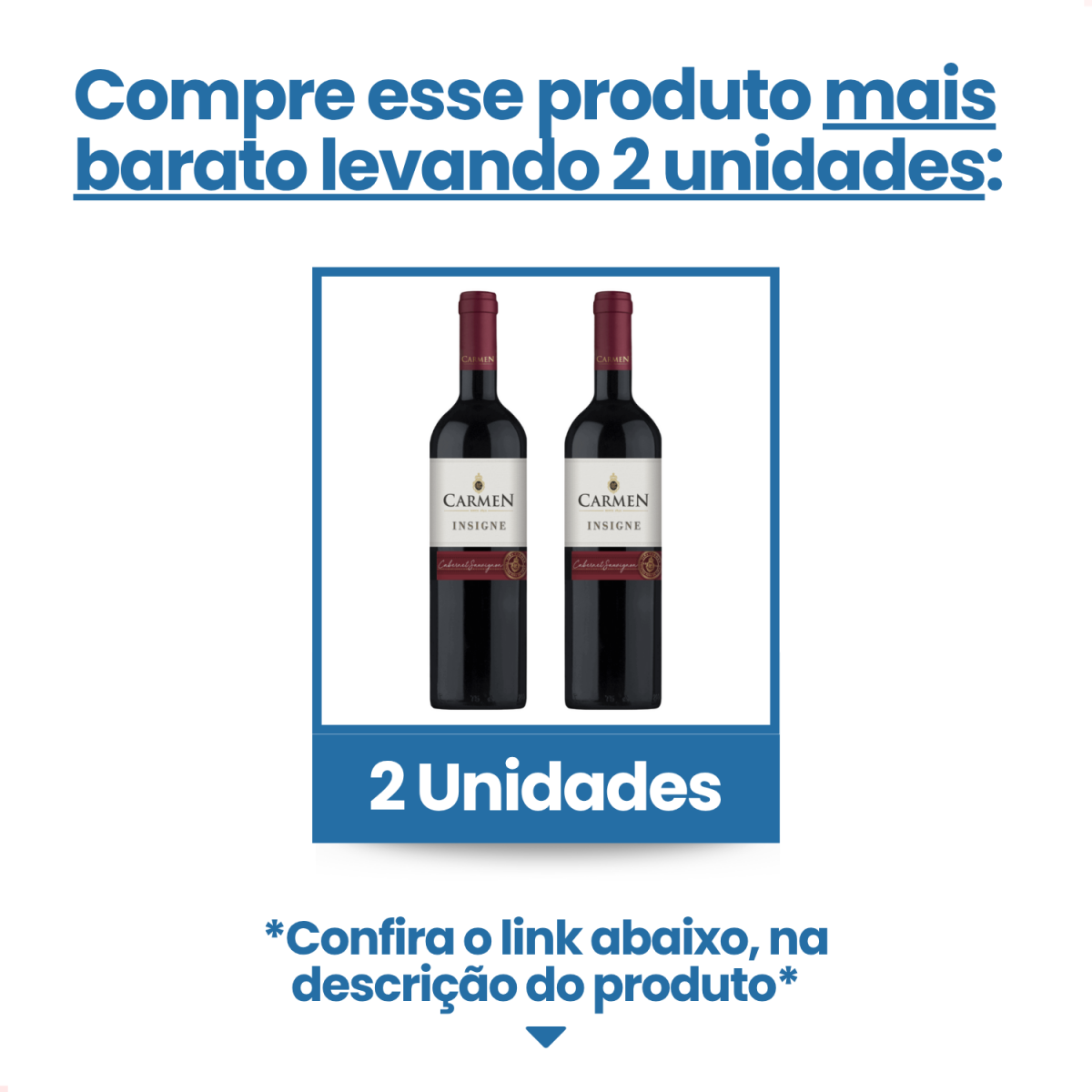 Vinho Tinto Chileno Carmen Insigne Cabernet Sauvignon 750ml