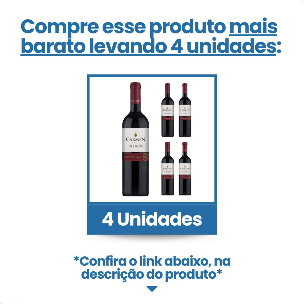 Vinho Tinto Chileno Carmen Insigne Cabernet Sauvignon 750ml