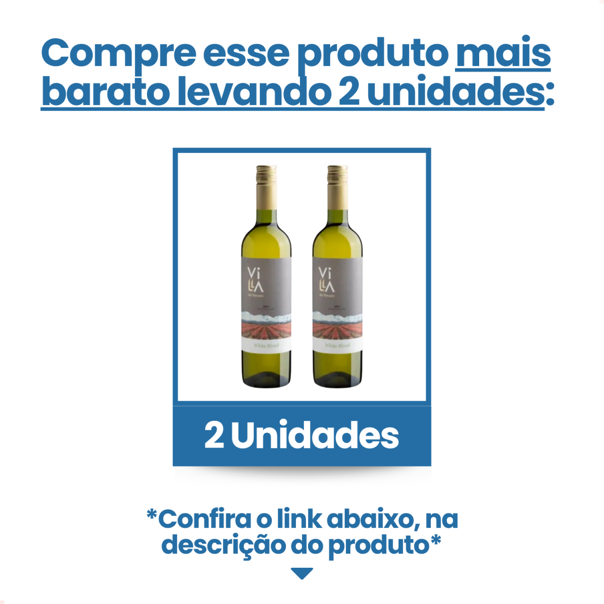 Vinho Branco Argentino Villa del Nevado White Blend 750ml