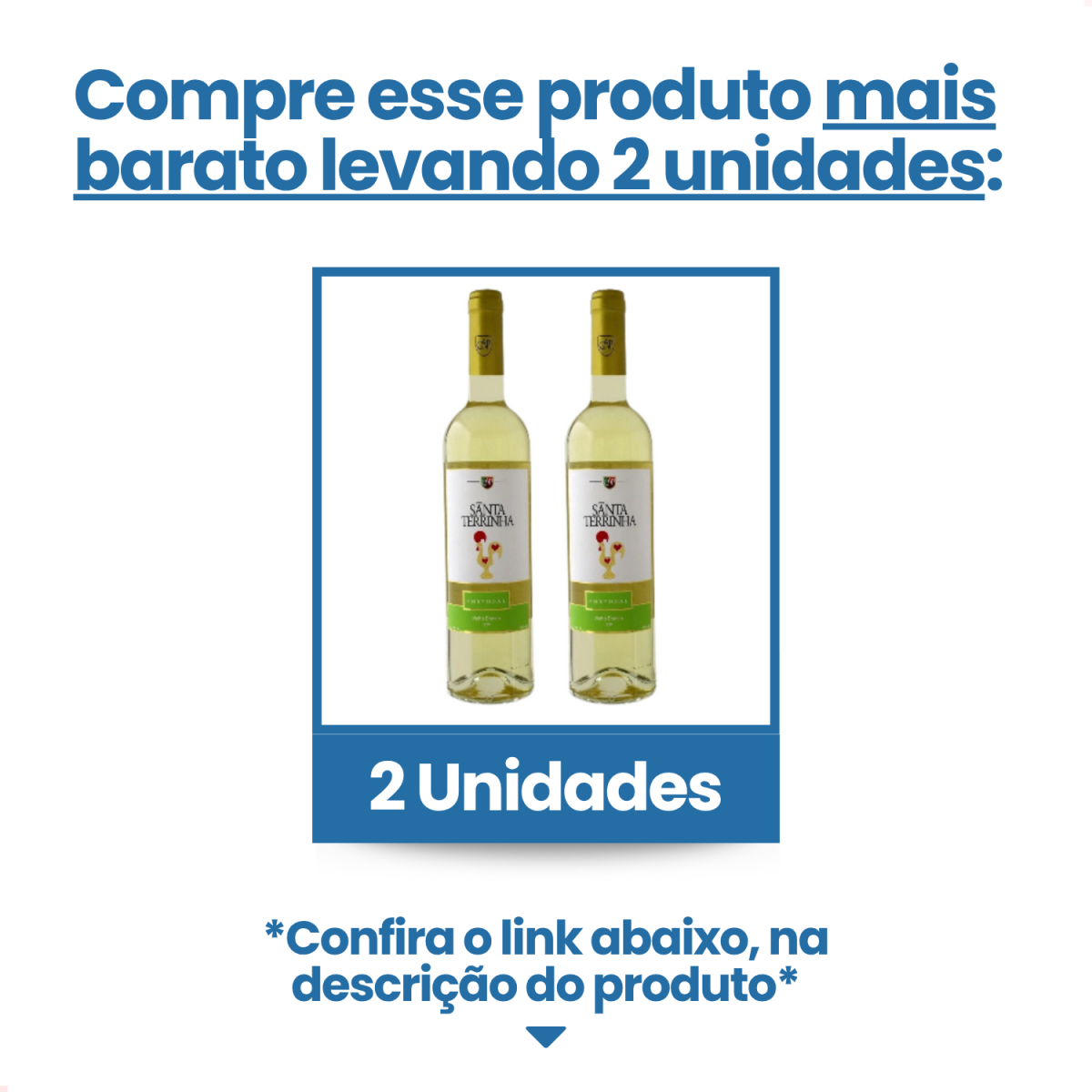 Vinho Português Branco Meio Seco Santa Terrinha 750ml