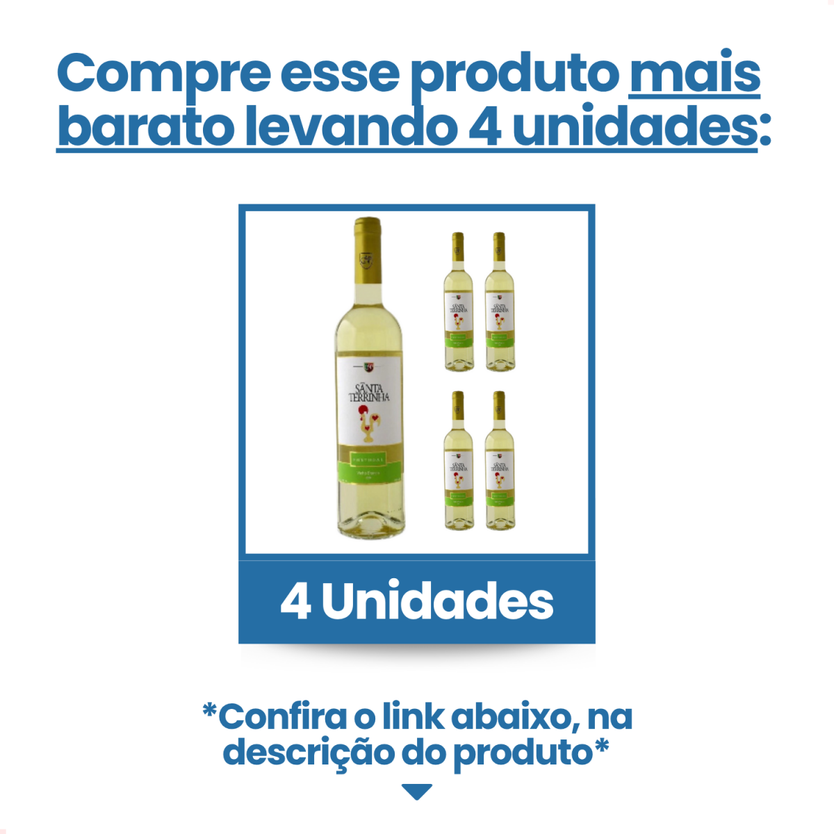 Vinho Português Branco Meio Seco Santa Terrinha 750ml