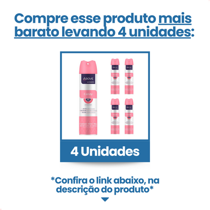 Desodorante Aerossol Above Candy Feminino 150Ml