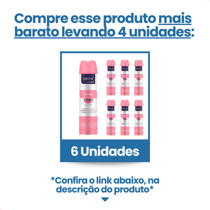 Desodorante Aerossol Above Candy Feminino 150Ml