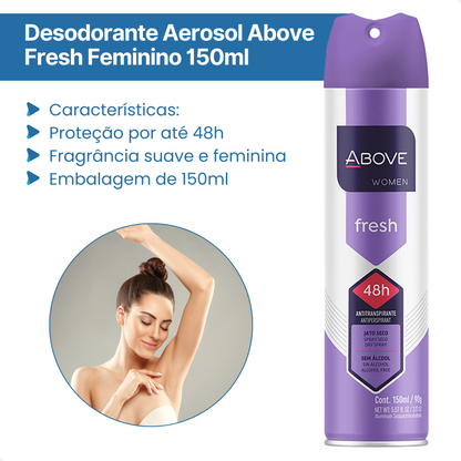 Desodorante Aerosol Above Classico Fresh 150ml
