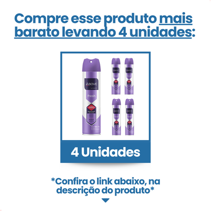 Desodorante Aerosol Above Classico Fresh 150ml
