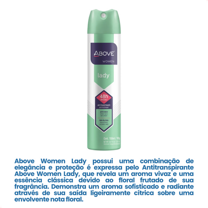 Desodorante Aerosol Above Lady Feminino 150ml
