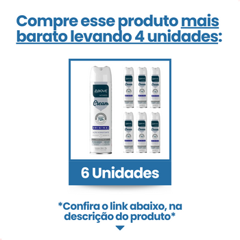 Desodorante Above Women Aero Cream Original 150ml 72 horas