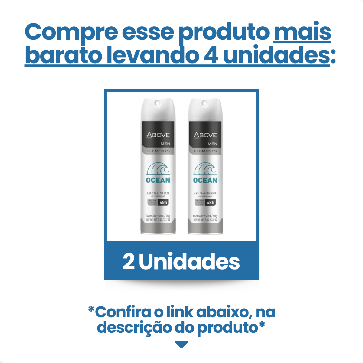 Desodorante Above Men Elements Ocean 150ml