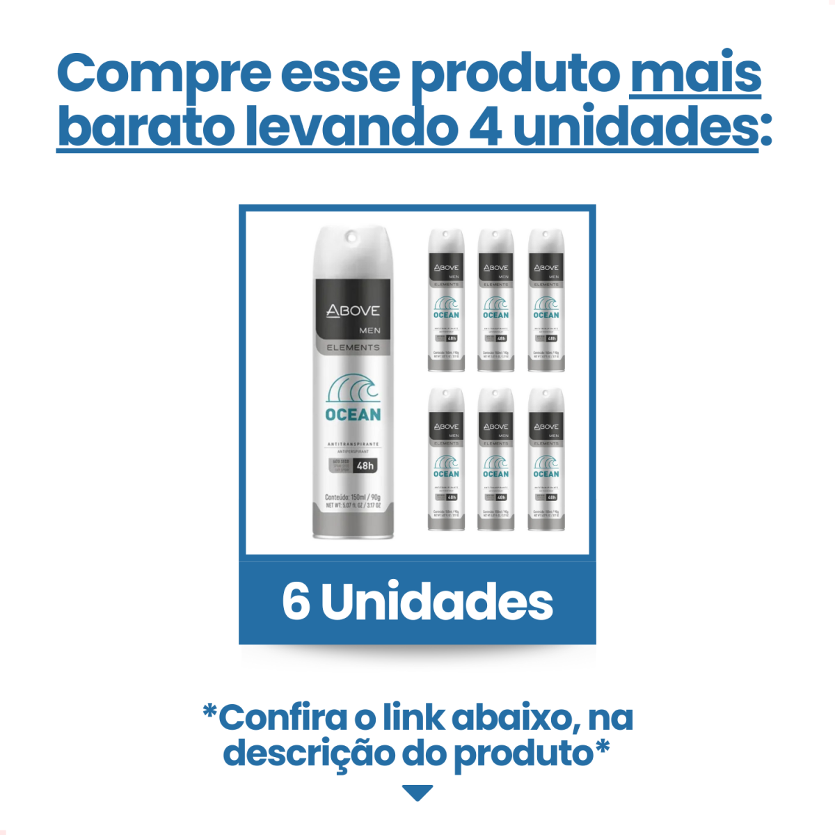 Desodorante Above Men Elements Ocean 150ml