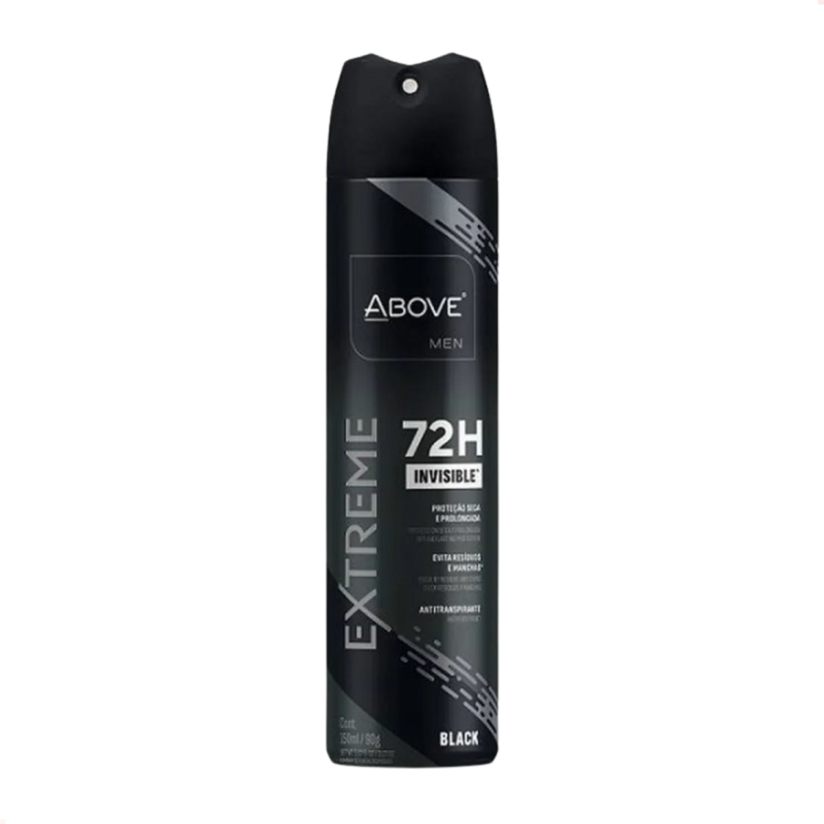 Desodorante Aerossol Above Extreme Black Men 150Ml