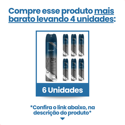 Desodorante Aerosol Above Extreme Movement 72 horas 150ml
