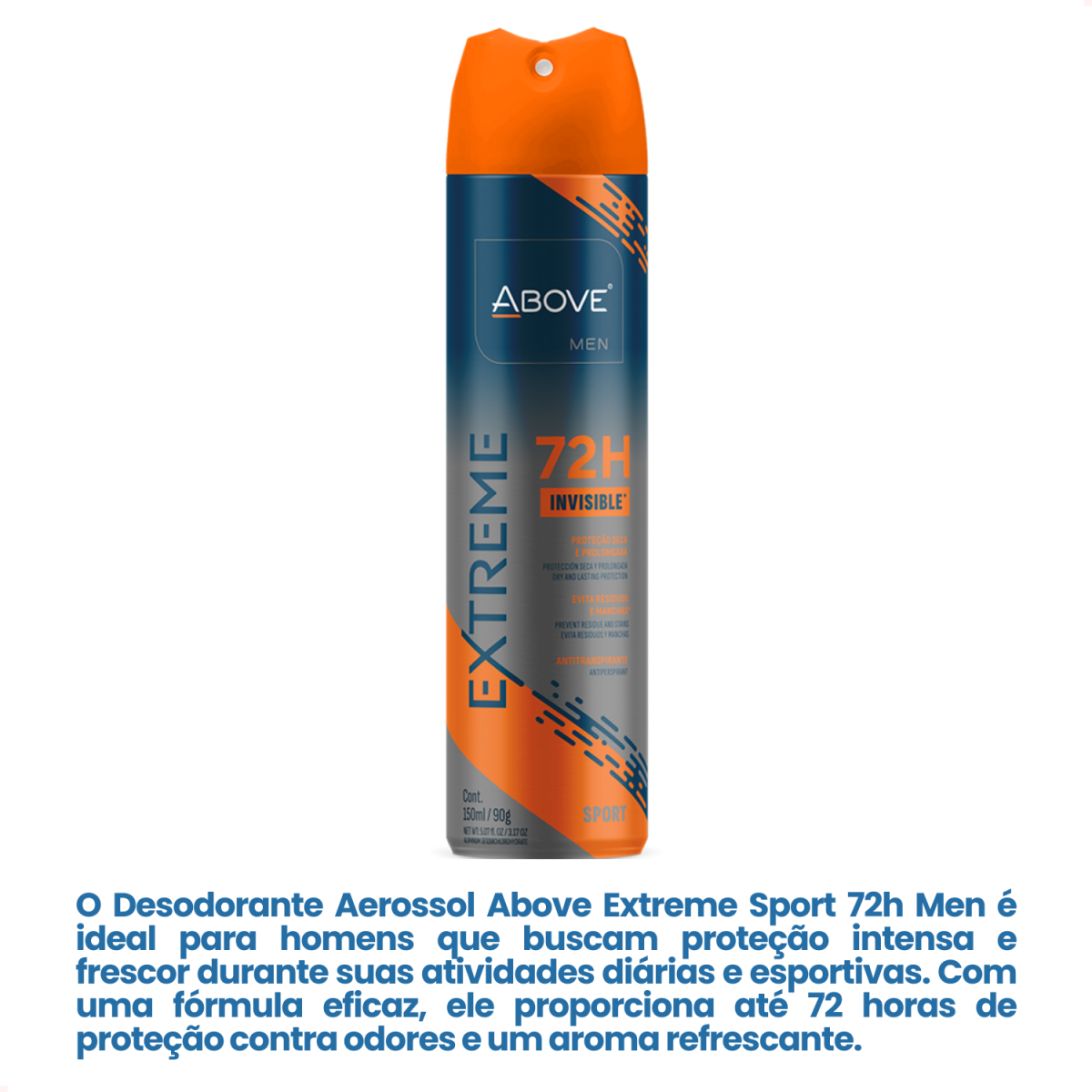 Desodorante Above Men Aerossol Extreme Sport 72 horas 150ml