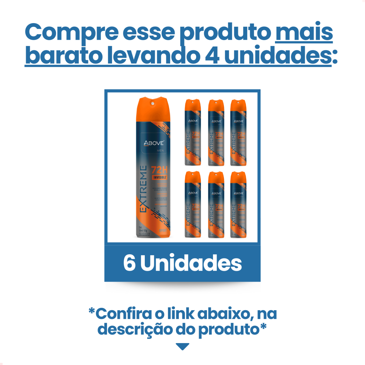 Desodorante Above Men Aerossol Extreme Sport 72 horas 150ml