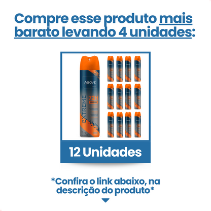 Desodorante Above Men Aerossol Extreme Sport 72 horas 150ml