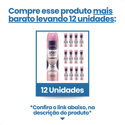 Desodorante Aerossol Women Sport Energy Above 150ml 48 horas