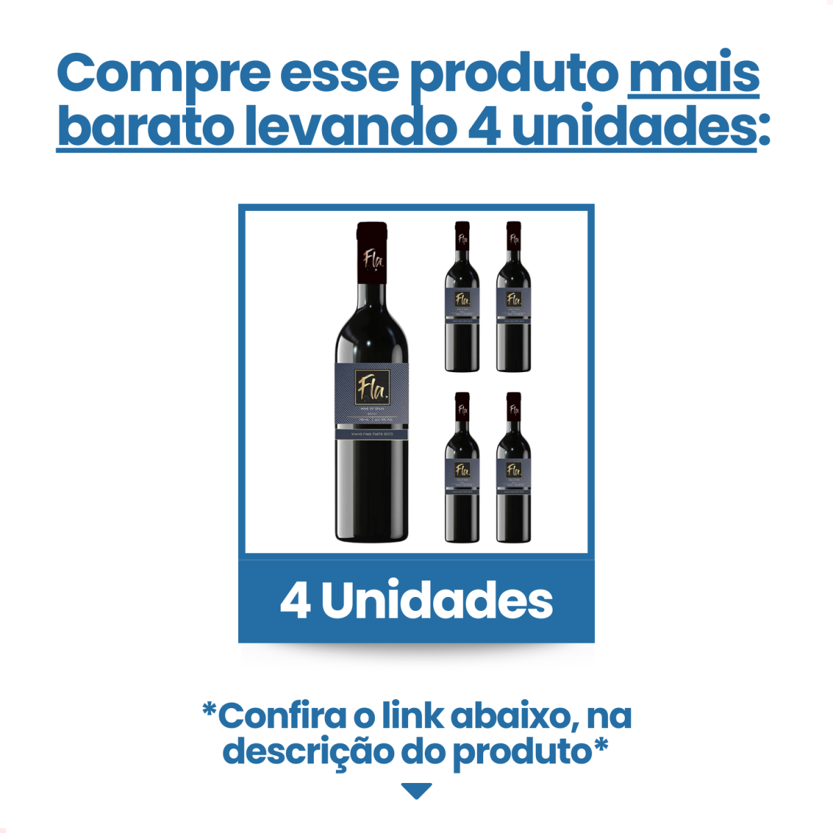 Vinho Tinto Espanhol Fla com 750ml
