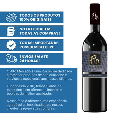 Vinho Tinto Espanhol Fla com 750ml