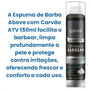 Espuma de Barba Above Original Carvão ATV 150ml Limpeza Suave