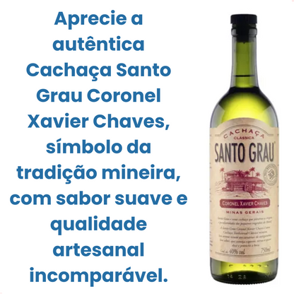 Cachaça Santo Grau Coronel Xavier 750ml Original Nota Fiscal