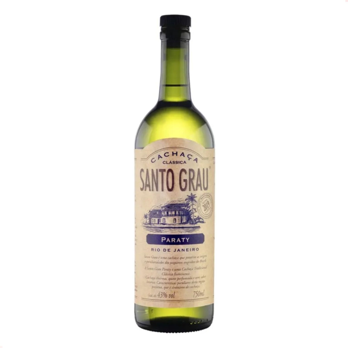 Cachaca Santo Grau Paraty 750ml Garrafa Original Nota Fiscal