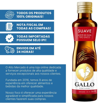Azeite De Oliva Portugues Tipo Unico Gallo 250ml Original