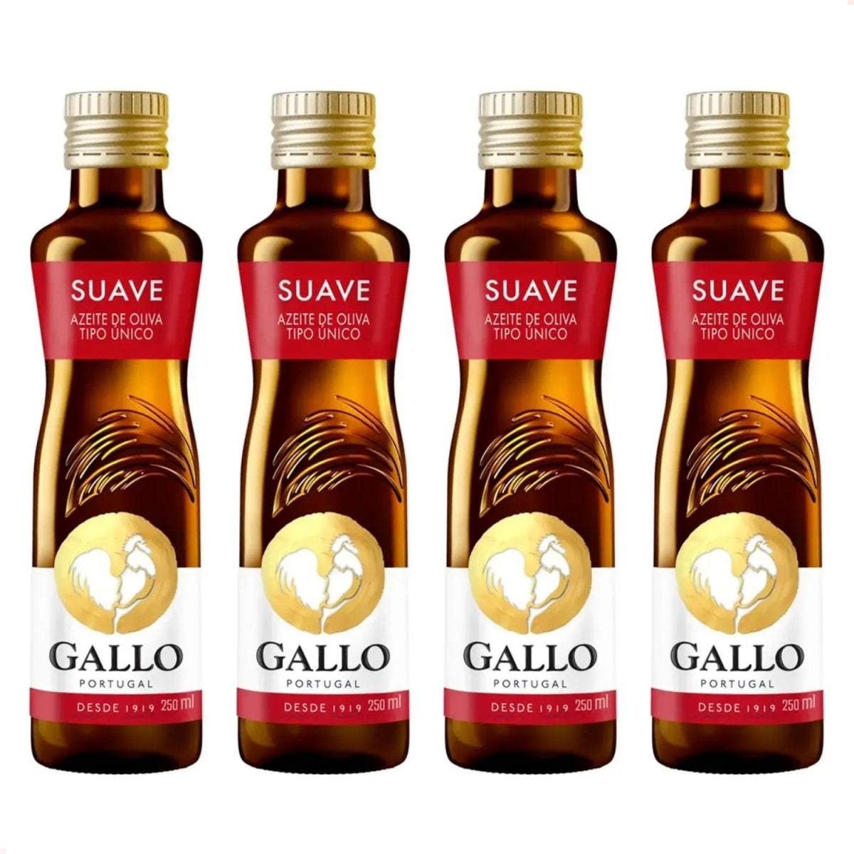 Kit Com 4 Azeite De Oliva Tipo Único Suave Original 250Ml