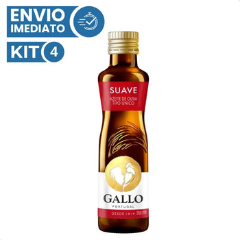 Kit Com 4 Azeite De Oliva Tipo Único Suave Original 250Ml