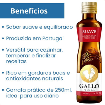 Kit Com 4 Azeite De Oliva Tipo Único Suave Original 250Ml