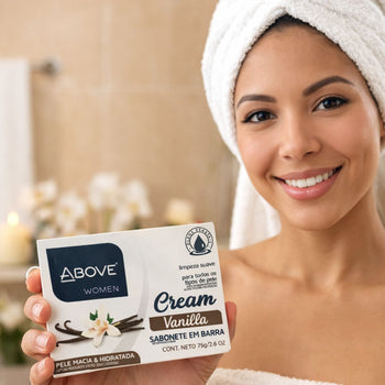 Kit Sabonete Barra Above Woman Cream Vanilla 6 Und De 75g
