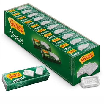 Bala Pastilha Garoto Hortelã Caixa 680g Com 40 Und De 17g