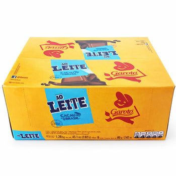 Chocolate Ao Leite Garoto Caixa Com 16 Und de 80g