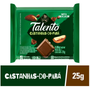 Chocolate Talento Castanha do Para Caixa Com 15 Und de 25g