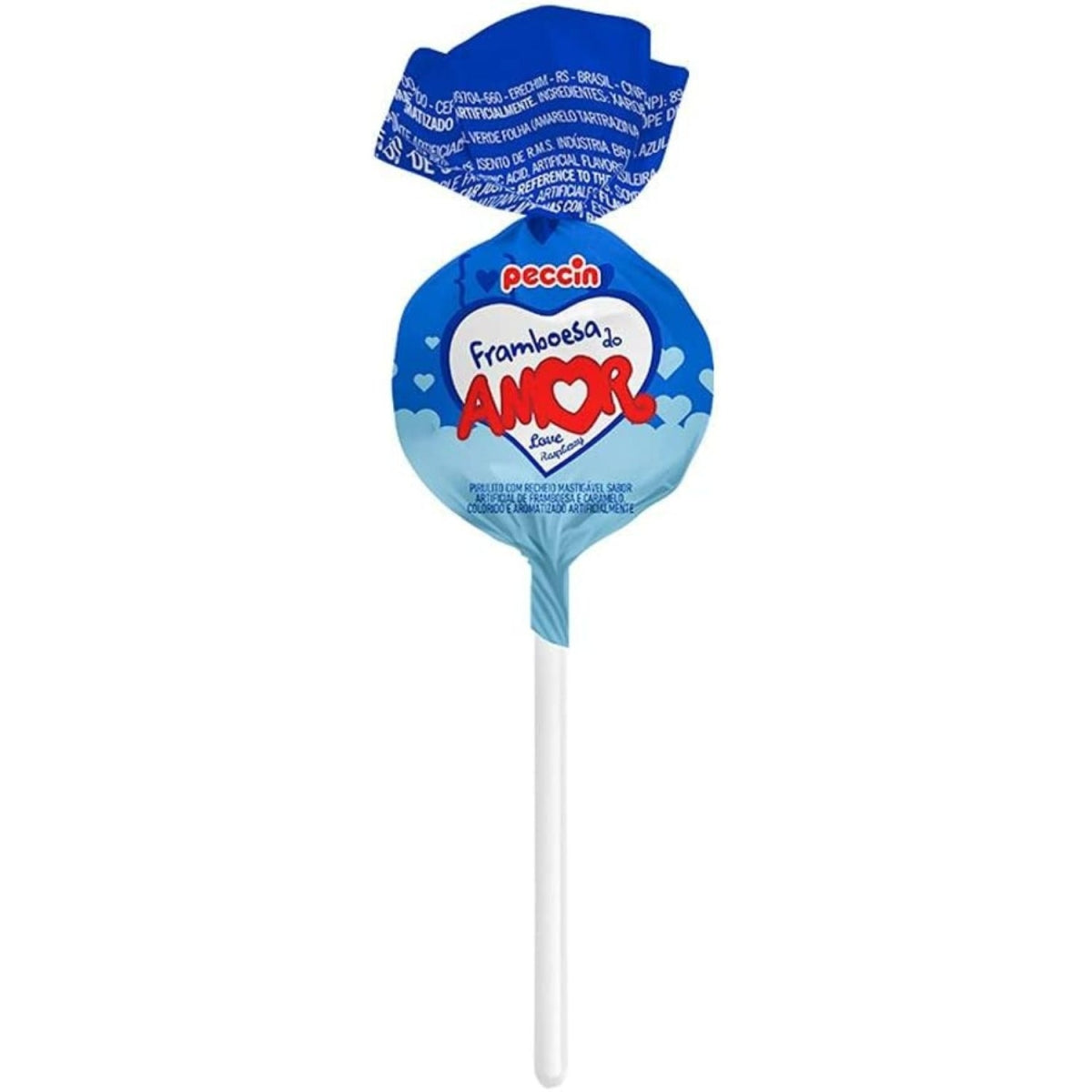 Pirulito do Amor Framboesa Peccin 480g