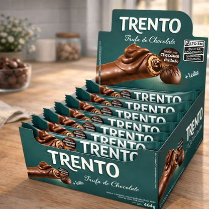 Chocolate Wafer Trento Trufa Caixa Com 16 Und De 29g