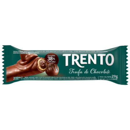Chocolate Wafer Trento Trufa Caixa Com 16 Und De 29g